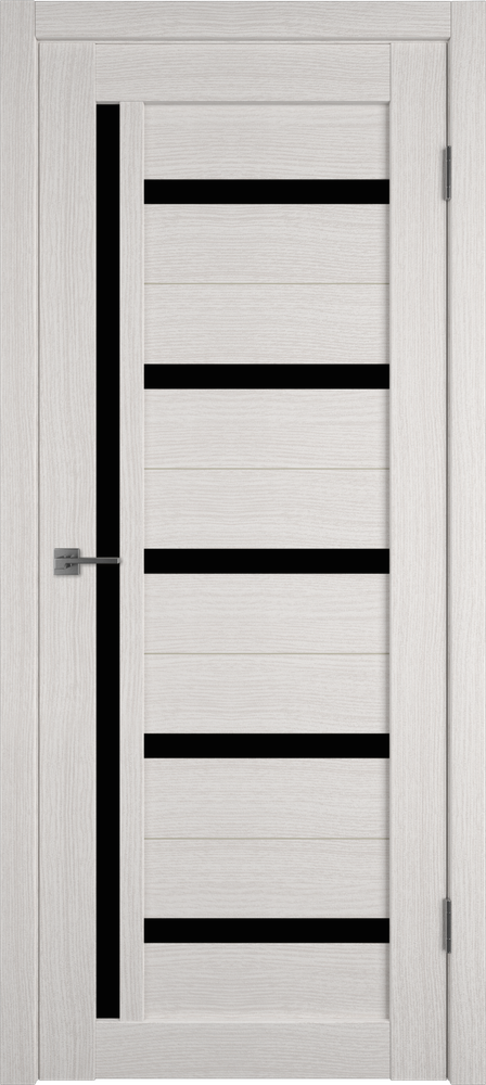 Дверь Atum 18 / Bianco / Black Gloss / Владимирские двери