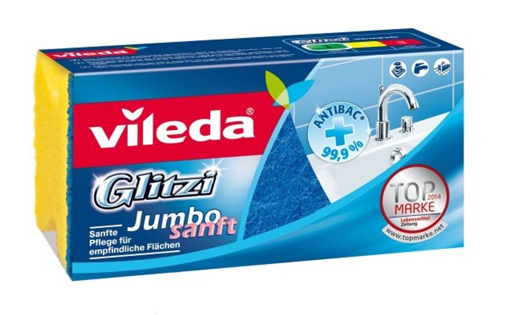 Губка д/ванной комнаты Vileda Glitzi Jumbo