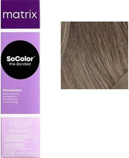Matrix Крем-краска для волос SoColor PRE-BONDED 508NA - светлый блондин натуральный пепельный 90 мл