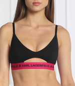 бюстгальтер peephole logo Karl Lagerfeld - черный(211W2101)