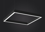Подвесной LED светильник "Квадрат" LP85-FRAME-Q-500 52Вт 3000К черный 4784Лм 528х528х80мм DIOLUM