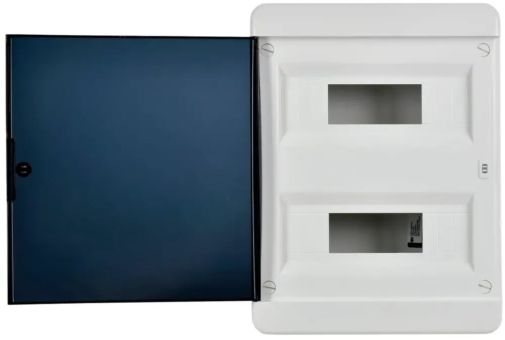 Корпус пластиковый ЩРВ-П-24 IP41 черная прозрачная дверь TEKFOR IEK