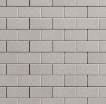 Тротуарная плитка ПРЯМОУГОЛЬНИК 200x100 мм Стандарт Белый