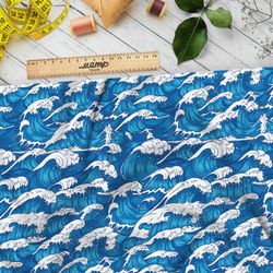 Ткань мембрана бушующие волны