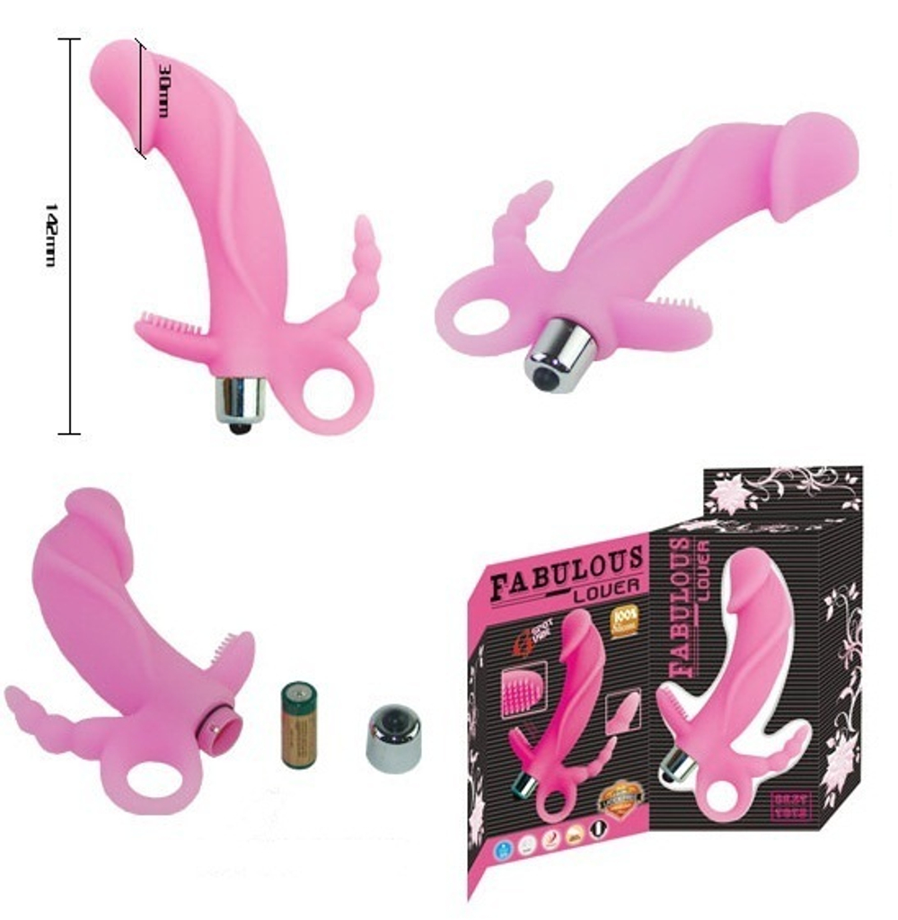 Вибромассажер - стимулятор точки G, клитора и анальной зоны