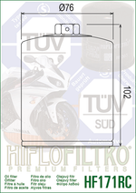 Фильтр масляный Hiflo Filtro HF171CRC