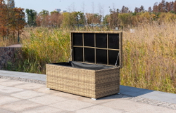 "Порту" сундук водонепроницаемый из искусственного ротанга, цвет соломенный