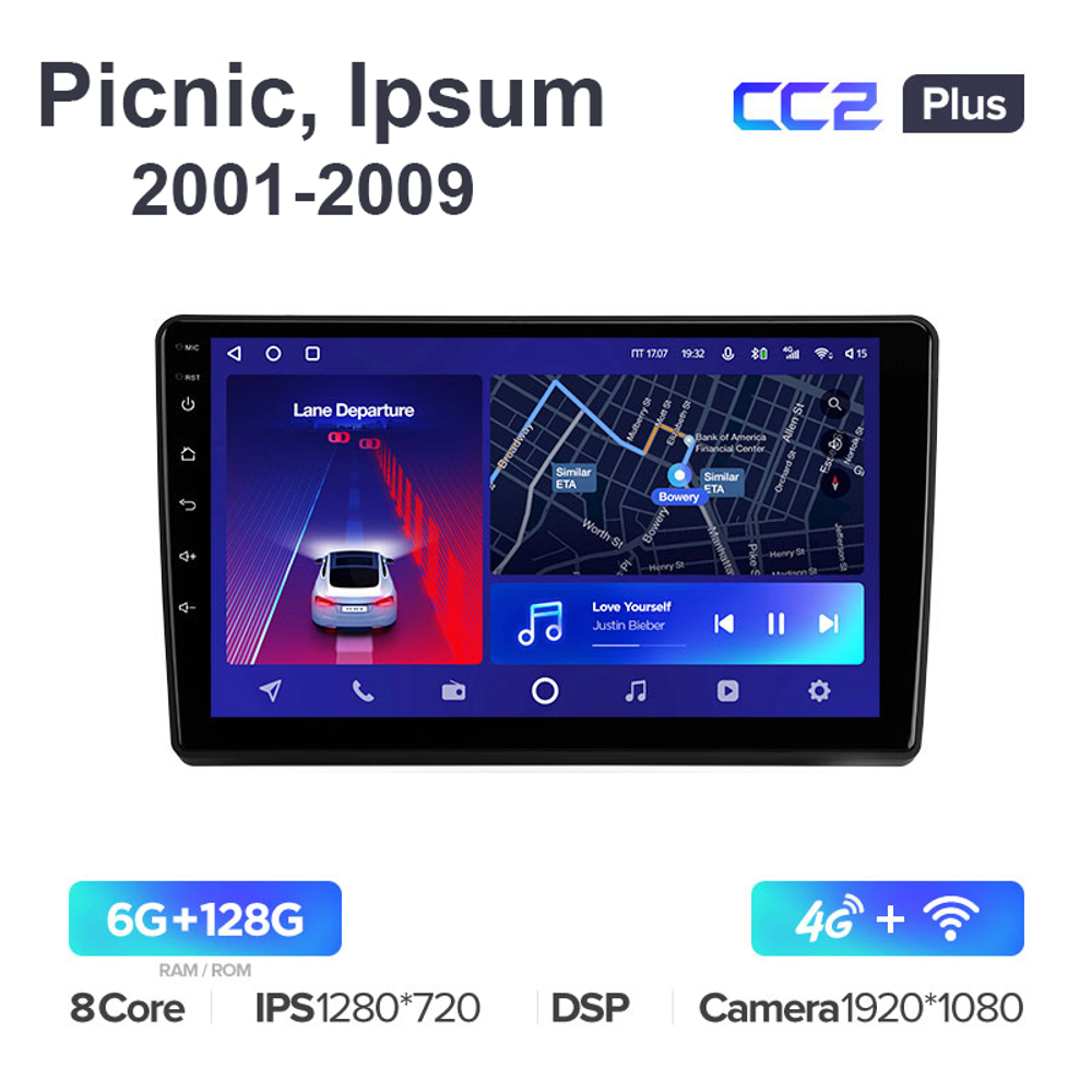 Teyes CC2 Plus 9"для Toyota Picnic, Ipsum 2001-2009