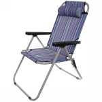 Стул 93*54*64см «Вейрона» складной, с подголовником,2 положения ДоброСад