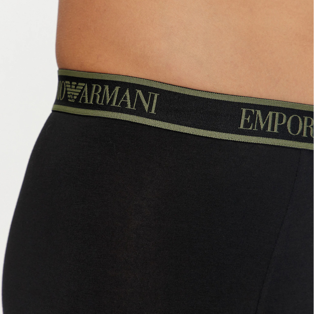 Набор мужских трусов боксеров 3в1 черные Emporio Armani 111473_4F717 21320