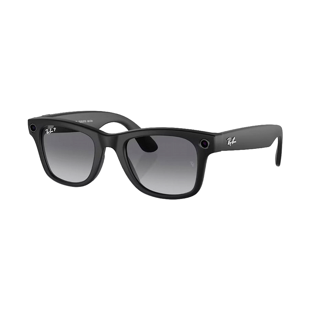Умные очки Ray-Ban Wayfarer Matte Black / Polar Gradient Graphite, 155-53 (RW4006)