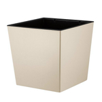 Горшок для цветов InGreen London CUBE 250 х 250 мм, 11,6 л c дренаж. вставкой калифорнийский миндаль
