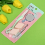 Набор для контурирования лица и ухода за бровями «Beauty Master», цвет микс, (зеркало, спонж 2 шт, пинцет, корректор д/бровей), 20*7,9см