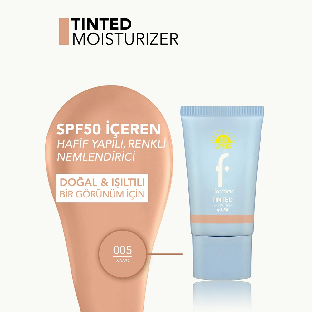 flormar Tinted Moisturizer SPF 50 - Тонизирующий увлажняющий крем Sand, 30 ml