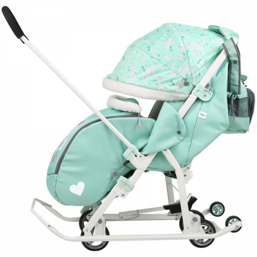 Коляска комбинированная «Disney-baby 2» Минни Маус мятный  (арт. DB2/2)