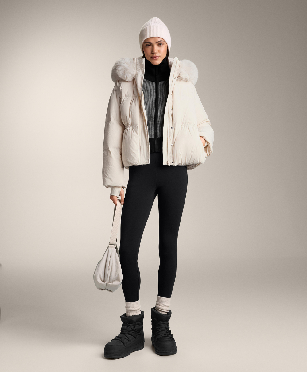 Oysho Вязаная куртка с принтом «гусиная лапка», черный