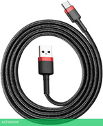 Кабель Baseus Cafule 1m Red/Black (CATKLF-B91)