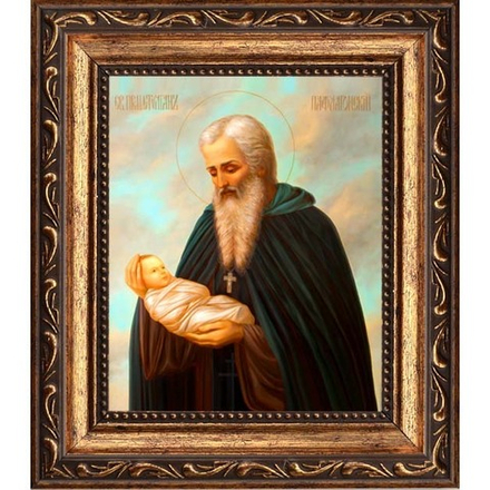 Святой Стилиан Пафлагонянин. Икона на холсте.
