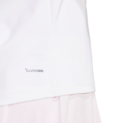 Женская теннисная футболка Adidas Club Tennis Climacool 3 Stripes - white