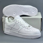 Кроссовки Nike AirForce на меху #418 (бел.)