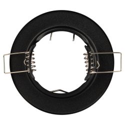 Светильник встраиваемый штампованный ЭРА ST1 SBK под лампу MR16 GU5.3 черный матовый | Штампованные встраиваемые светильники