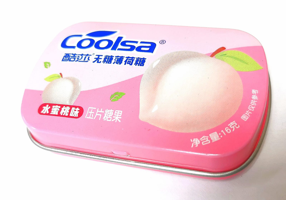 Драже Coolsa персик 16г