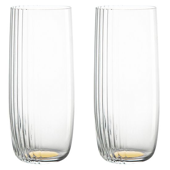 Набор стаканов alice в подарочной упаковке, 370 мл, золотистые, 2 шт.