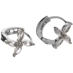 Серьги из гиппоалергенного металла со стразами «ПАЛУМНА», звезда, цвет золото и серебро, 1,3-dсм