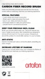 Щетка Для Виниловых Пластинок (Ortofon Carbon Fiber Record Brush Red)