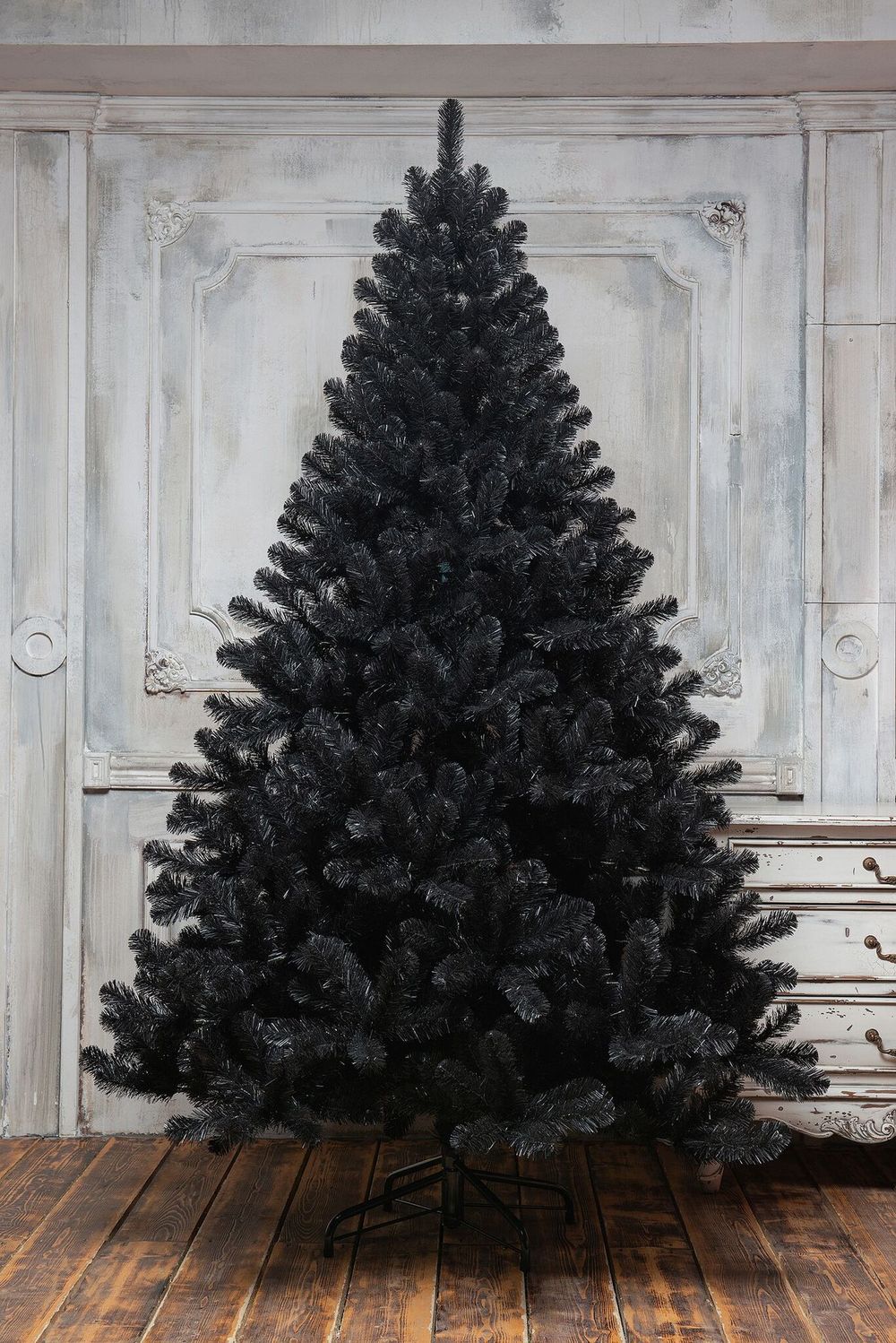 Искусственная черная елка «Чёрная жемчужина» 3 м