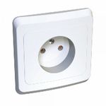 Schneider Electric Этюд Белый Розетка 1-местная скрытая установка без заземляющих контактов PC16-001B---