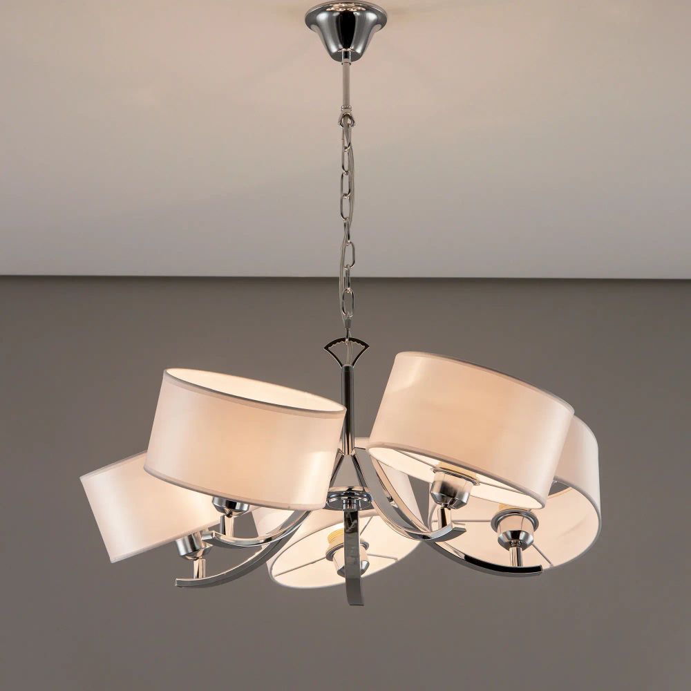 Citilux Эвита CL466150 Люстра подвесная с белыми абажурами