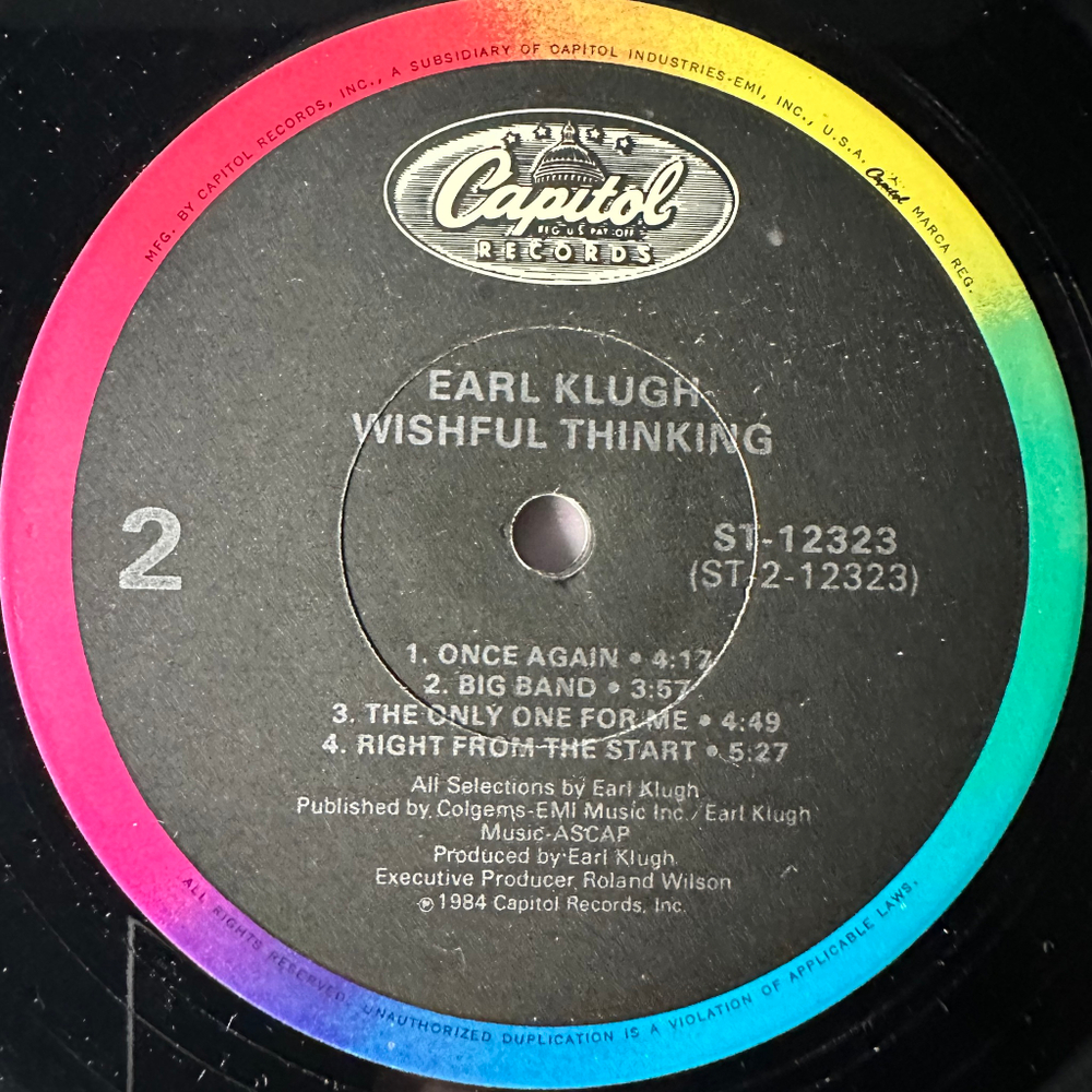 Earl Klugh – Wishful Thinking (США 1984г.)