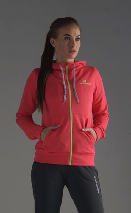 Толстовка Nordski Hood Pink/Yellow женская