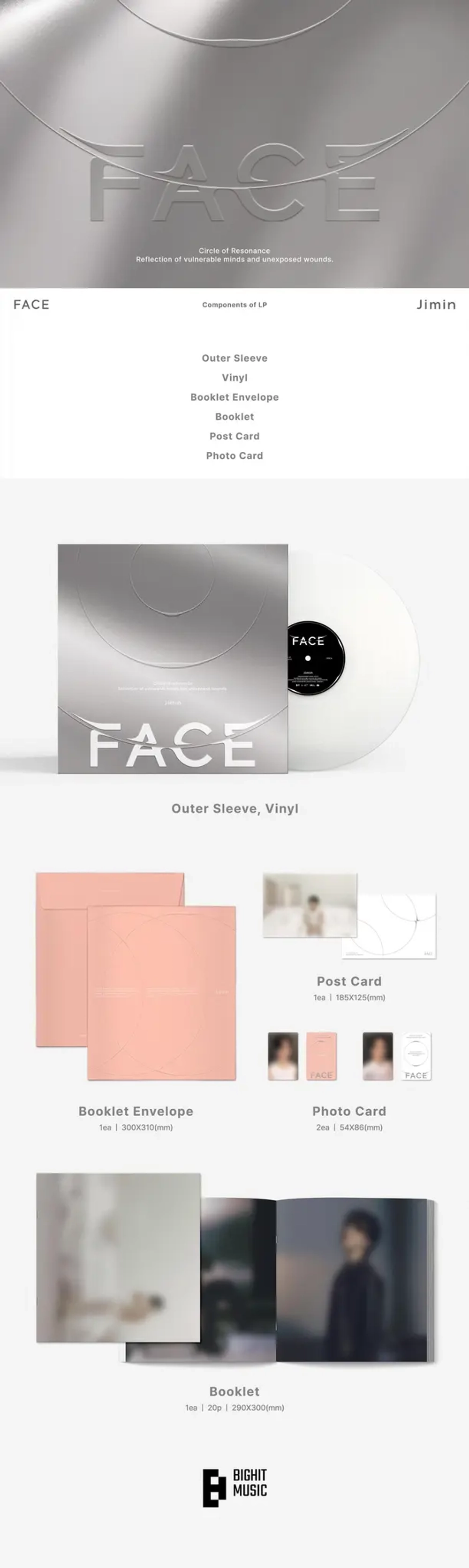 Винил Jimin - FACE LP
