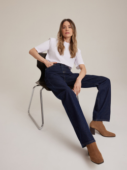 Джинсы прямые синие