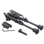 Сошки Vector Optics Defence Carbon, Fiber 6-9" Swivel Bipod, на быстросъемные антабки + адаптер Picatinny (15,5-23 см)