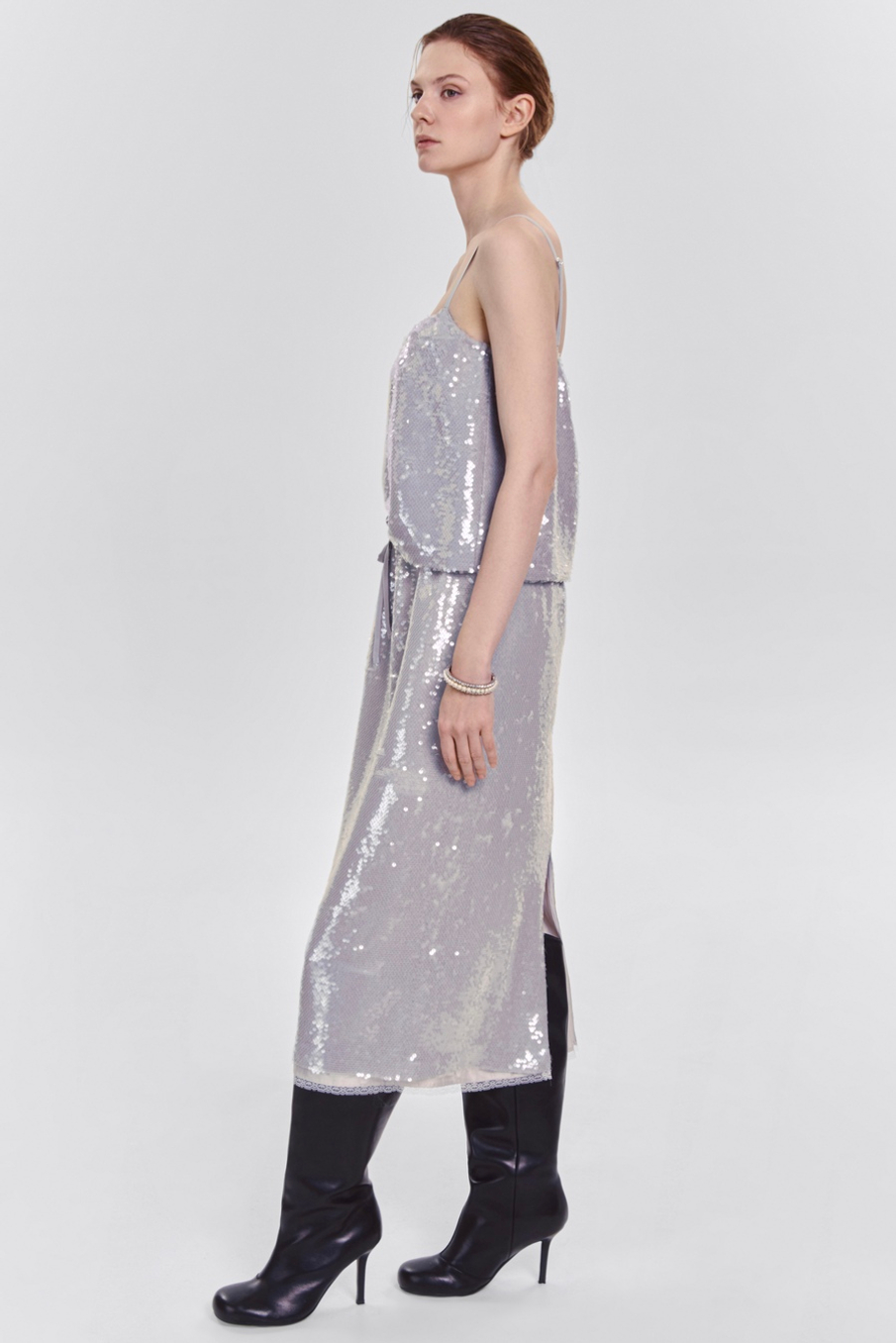 Топ с пайетками на шифоне