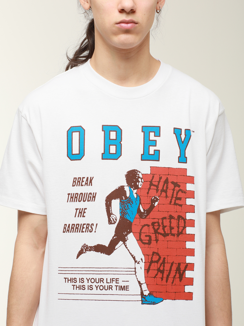 Мужская Футболка Obey Break Barriers