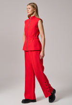 Жилет на молнии красный