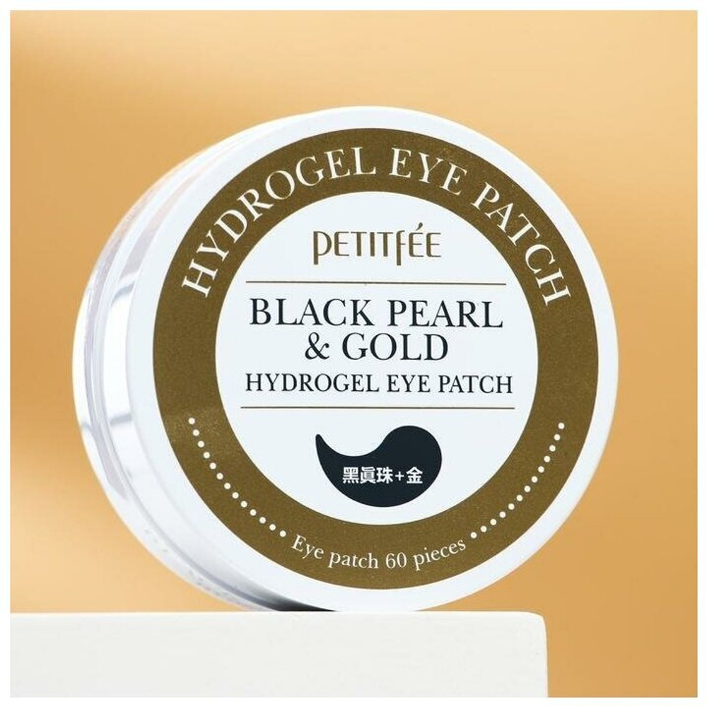 Petitfee Гидрогелевые патчи для глаз Black Pearl & Gold Hydrogel Eye Patch, 60 шт.