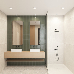Накладной влагостойкий светильник AQUA, GX53, до 15 Вт, LED, IP44, белый, алюминий, акрил