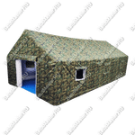Обустройство городка «Гарнизон» из ПВХ, казарма камуфляж, 10×4×4,5 м