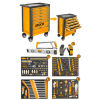 Инструментальная тележка с набором инструментов 162 пред. INGCO HTCS271621 INDUSTRIAL