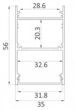 Накладной светильник 6063 LINE 3556 0412629