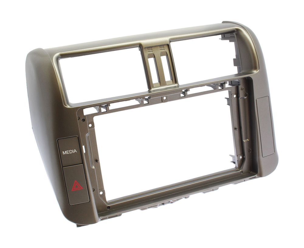 Комплект рамки с разъёмами 9"+can Toyota Prado 150 2009-2013 золото - Car-Smart 7041G