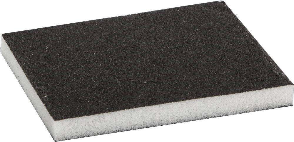 Губка шлифовальная ЗУБР ″Мастер″ двухсторонняя, мягкий поролон, Р120, 123х98х12мм