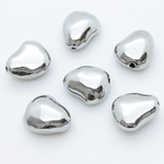 Бусина, цвет серебро, размер около 10*8,5 мм, цена за 1 шт