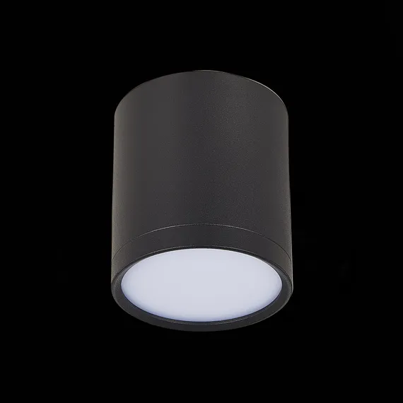 ST113.432.05 Светильник потолочный Черный LED 1*5W 3000K 390Lm Ra>90 120° IP20 D68xH75 170-240V Накладные светильники
