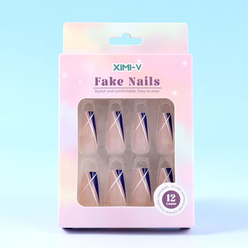 Накладные ногти с дизайном &quot;Forms Long&quot;
